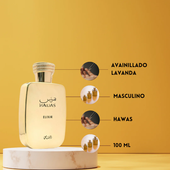 Hawas Elixir - Extrait de Parfum - Rasasi - Unisex - 100ml