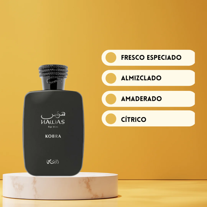 Hawas Kobra - Extrait de Parfum - Rasasi - Hombre - 100ml