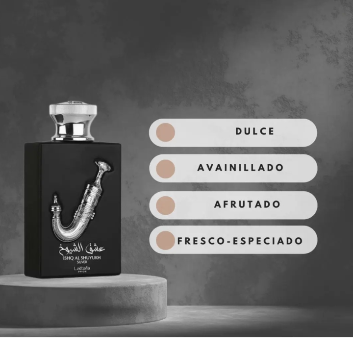 ISHQ AL SHUYUKH SILVER  EDP - Lataffa - Hombre - 100ml