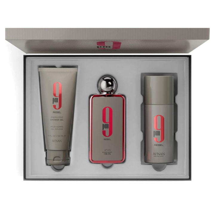 GIFT SET 9 PM REBEL EDP - Afnan - Unisex - 100ml