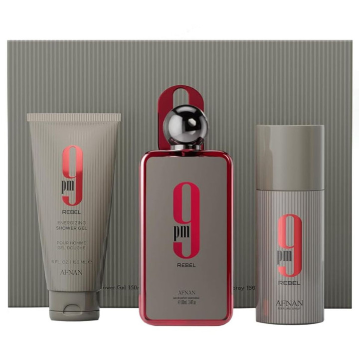 GIFT SET 9 PM REBEL EDP - Afnan - Unisex - 100ml