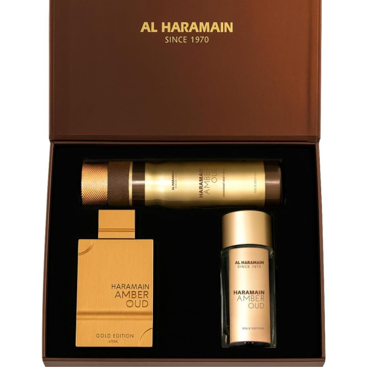 GIFT SET AMBER OUD GOLD EDITION EDP - Al Haramain - Unisex - 75ml
