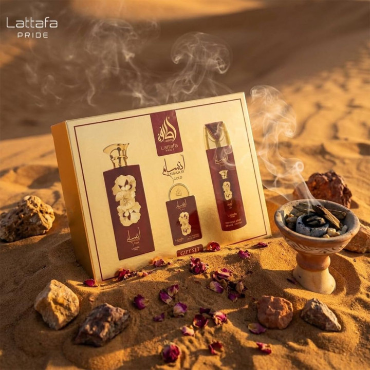 GIFT SET ANSAAM GOLD EDP - Lattafa - Mujer - 100ml