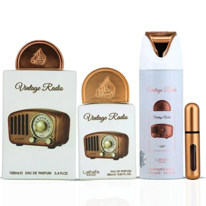GIFT SET VINTAGE RADIO EDP - Lattafa - Unisex - 100ml