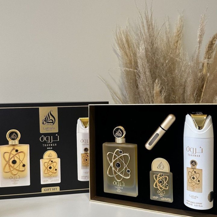 GIFT SET THARWAH GOLD EDP - Lattafa - Unisex - 100ml